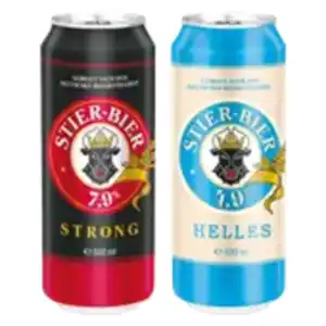 STIER-BIER strong 7,9 % oder hell