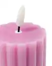 Bild 2 von LED-Formkerze, ⌀ 6,2 x 15 cm, Diabolo, Rosa
