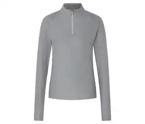 Sportshirt mit Half-Zip, grau