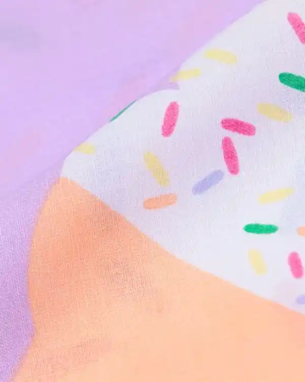 Bild 3 von Kinderbettbezug 140 × 200 cm weiche Baumwolle Eistüten