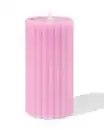 Bild 1 von LED-Kerze, 7,5 × 15 cm, gerippt, Altrosa