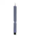 Bild 1 von LED-Haushaltskerze, Ø 2,3 × 29 cm, mit Rippenstruktur, Blau