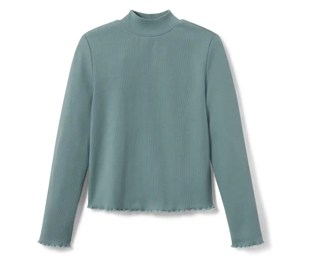 Bild 1 von Kinder-Langarm-Rippshirt, salbeigrün