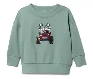 Kinder-Sweatshirt mit angerauter Innenseite, Truck-Applikation