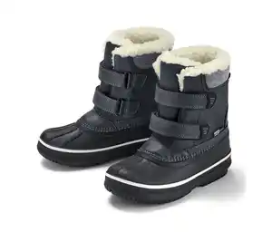 Kinder-Allwetterstiefel, schwarz