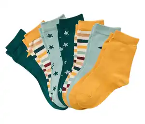 7 Paar Kinder-Socken, Sterne