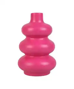 Keramikvase Frühling, neon pink