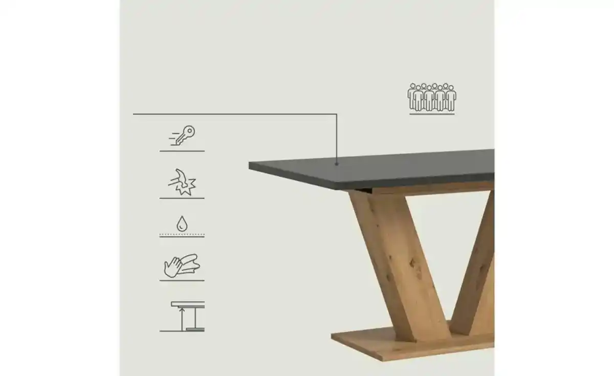 Bild 4 von Esstisch ausziehbar  Moritz