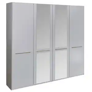 Venda Drehtürenschrank, Weiß, Holzwerkstoff, 2 Fächer, 200x216x58 cm, Schlafzimmer, Kleiderschränke, Drehtürenschränke