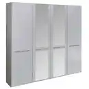 Bild 1 von Venda Drehtürenschrank, Weiß, Holzwerkstoff, 2 Fächer, 200x216x58 cm, Schlafzimmer, Kleiderschränke, Drehtürenschränke