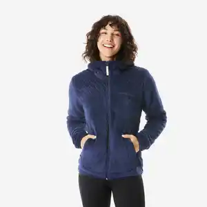 QUECHUA Fleecejacke Damen warm Winterwandern - NH500 blau