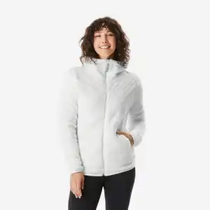 QUECHUA Fleecejacke Damen warm Winterwandern - NH500 weiß