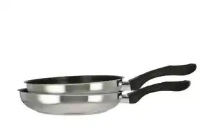 KHG Pfannenset 2-teilig  ¦ silber ¦ Edelstahl Töpfe & Pfannen & Zubehör > Topf und Pfannen-Sets - Möbel Kraft