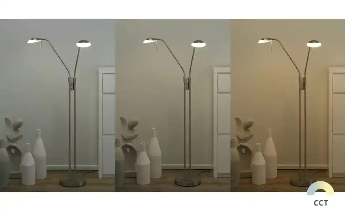 Bild 3 von Fischer-Honsel LED-Lese-Leuchte 2-flammig, Nickel-matt