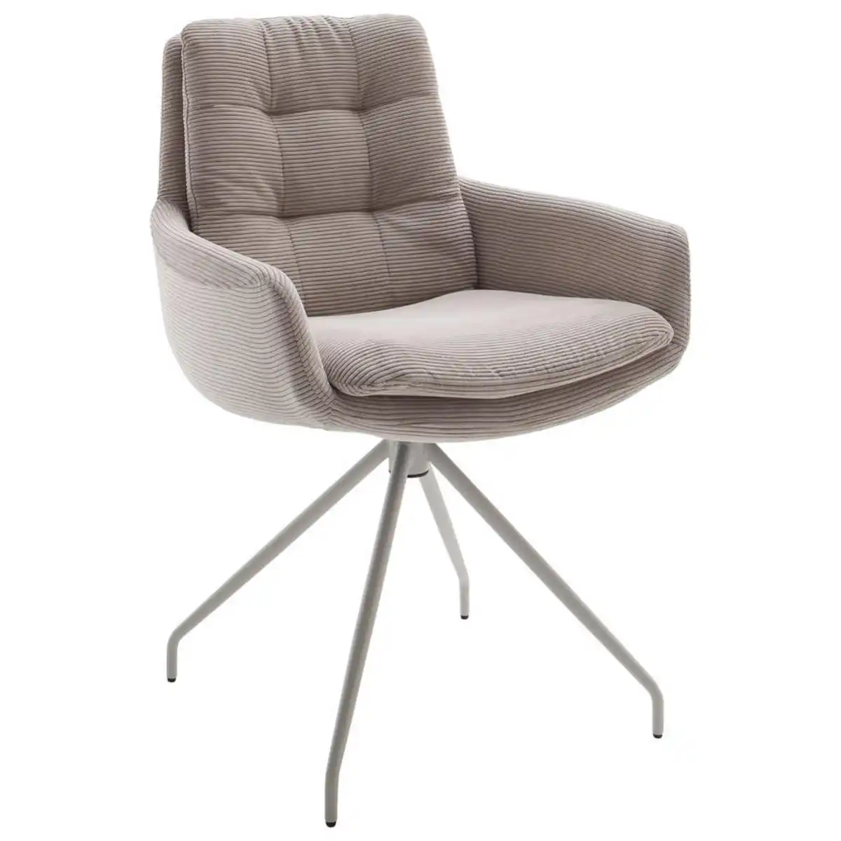 Bild 1 von Johann Jakob Armlehnstuhl, Schwarz, Sand, Textil, Rundrohr, Drehkreuz, 63x90x69 cm, Blauer Engel, Goldenes M, Dgm, Oeko-Tex® Standard 100, DGM-Emissionslabel, Stoffauswahl, Typenauswahl, Sitzfläche