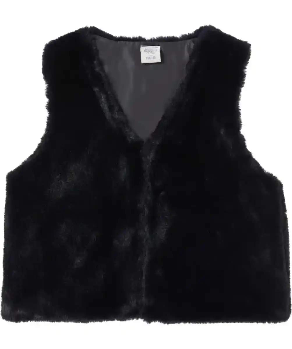 Bild 1 von Kunstfellweste, schwarz