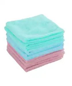 Mikrofasertücher in verschiedenen Farben, bunt