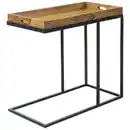 Bild 1 von Mid.you Beistelltisch, Sheesham, Holz, Sheesham, massiv, rechteckig, eckig, 70x65x34 cm, Wohnzimmer, Wohnzimmertische, Beistelltische