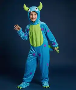 Kinderkostüm Karneval, hellblau gemustert