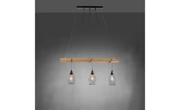 Bild 3 von Paul Neuhaus Pendelleuchte, 3-flammig, Eukalyptus-Holz/ Metall