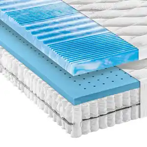 Novel Taschenfederkernmatratze, Weiß, Textil, H2, Füllung: Polyester, 180x200 cm, Made in Germany, Oeko-Tex® Standard 100, Härtegradauswahl, Über- und Sondergrößen erhältlich, Bezug abnehmbar