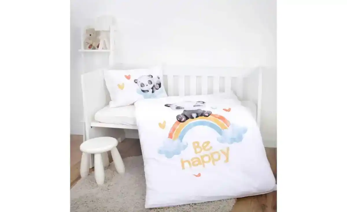 Bild 1 von Herding Bettwäsche-Set Regenbogen Panda