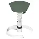 Bild 1 von Aeris Bürohocker Swopper, Weiß, Pastellgrün, Metall, Textil, C-Form, rund, 55x45.66x55 cm, Made in Germany, Oeko-Tex® Standard 100, AGR-geprüft, Arbeitszimmer, Bürostühle, Bürohocker