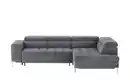 Bild 1 von Ecksofa mit verstellbaren Kopfstützen  ¦ grau ¦ Maße (cm): B: 284 H: 97 T: 200.0 Polstermöbel > Sofas > Ecksofas - Möbel Kraft