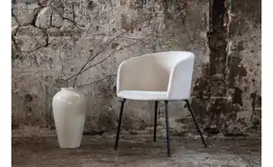 Esszimmerstuhl aus Velour Berit