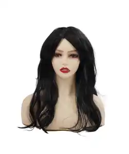 Perücke Karneval, schwarz