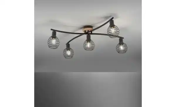 Bild 2 von Paul Neuhaus Deckenleuchte, 5-flammig, Holz/Metall