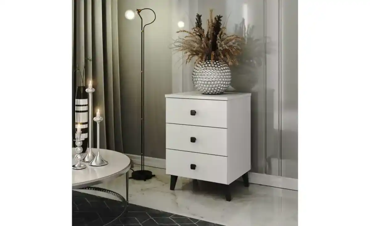 Bild 1 von Nachttisch mit 3 Schubladen Lara