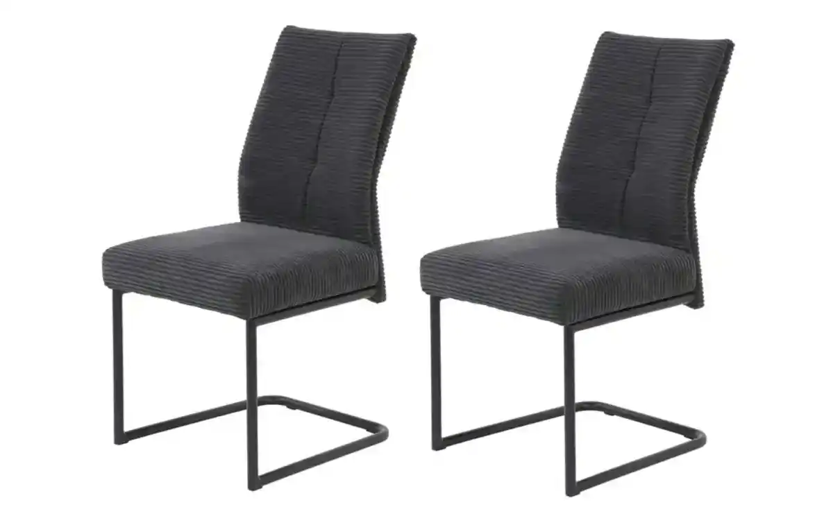 Bild 1 von Cord-Polsterstuhl 2er-Set