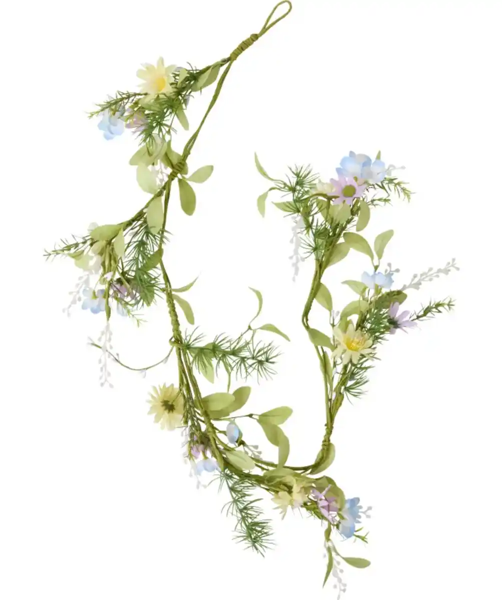 Bild 1 von Kunstblumen-Girlande, blau