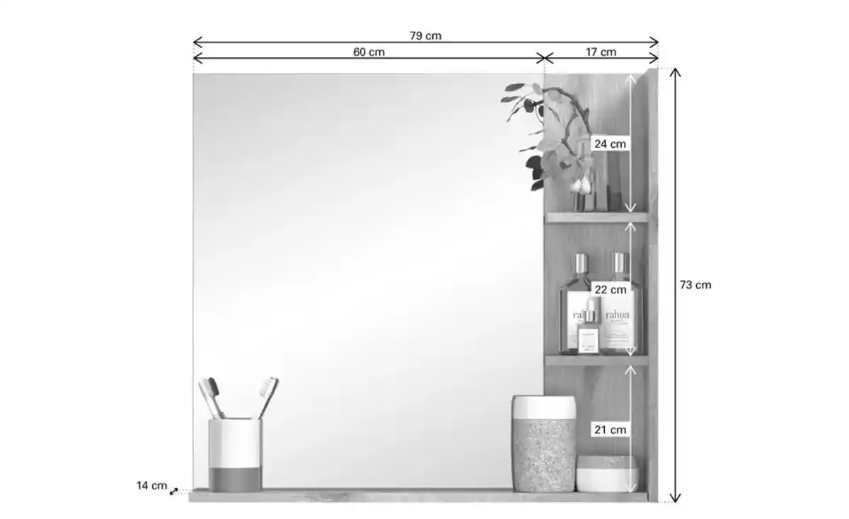 Bild 4 von Spiegel mit Ablage Massower See