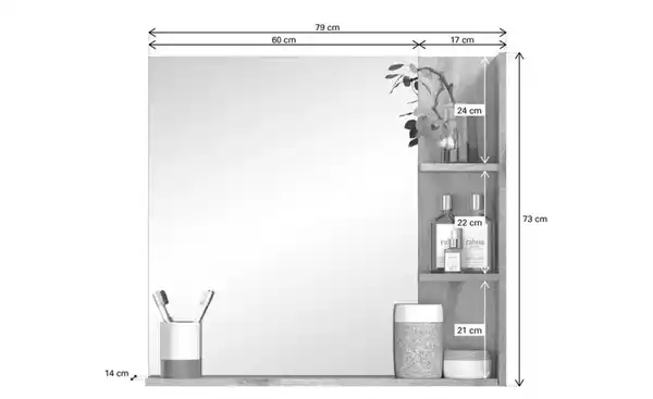 Bild 4 von Spiegel mit Ablage Massower See