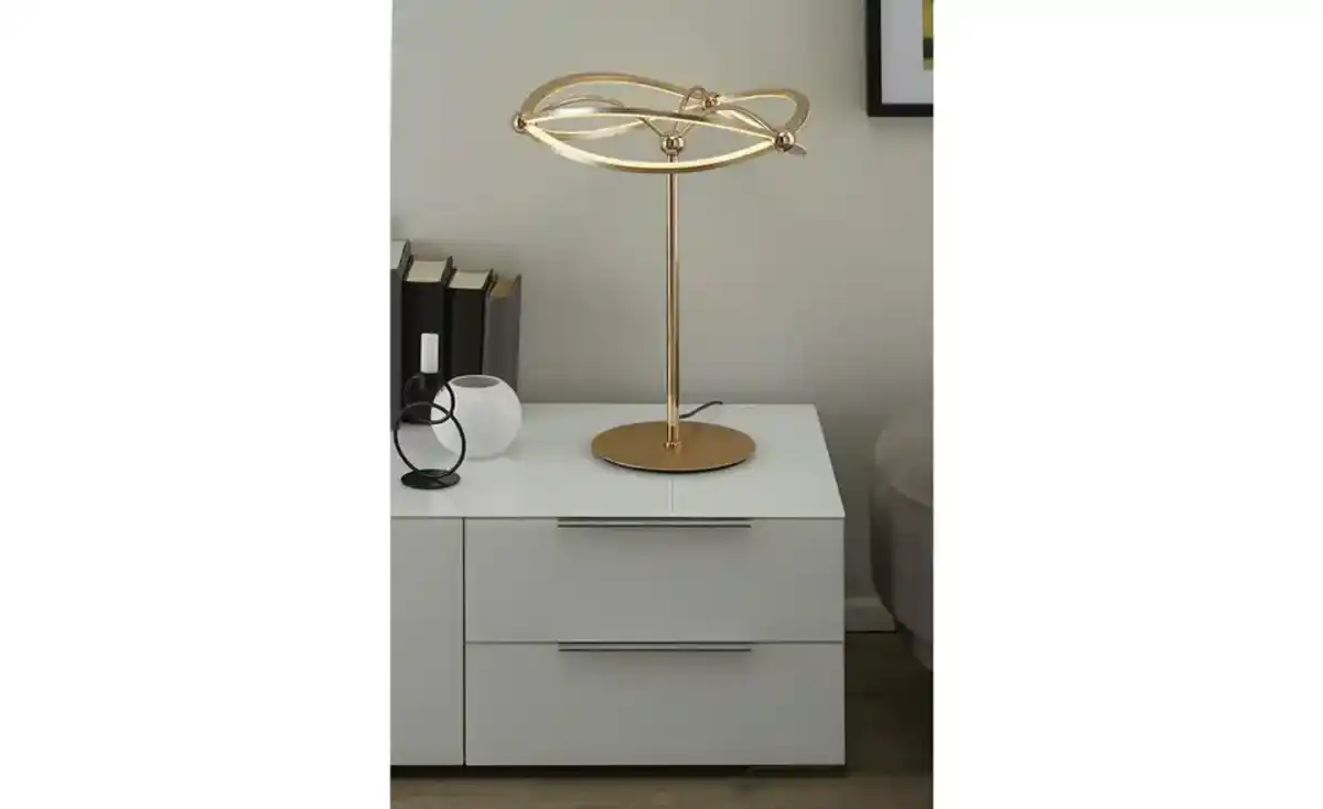 Bild 1 von Trio LED-Tischleuchte, messing-matt, geschwungen Charivari