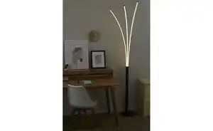 Paul Neuhaus Bogenleuchte, 3-flammig, schwarz