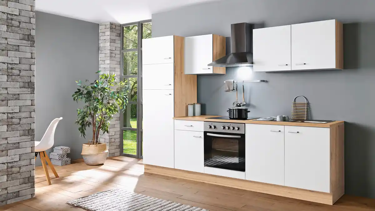 Bild 1 von Küchenblock Artisan-Classic Weiß B: ca. 270 cm, Weiß, Eiche Artisan