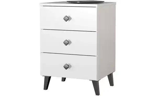 Bild 3 von Nachttisch mit 3 Schubladen Lara