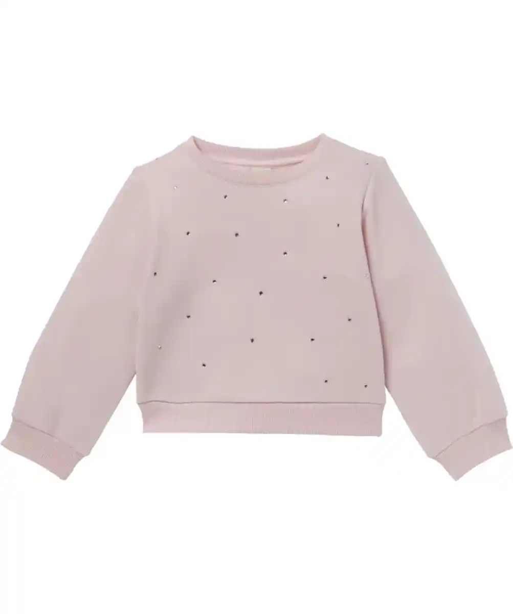 Bild 1 von Sweatshirt mit Steinchen, rosa