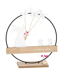 Deko-Aufsteller Ostern, weiß