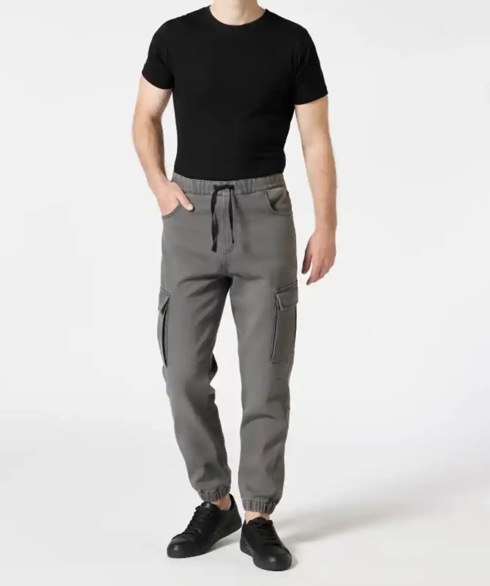 Bild 1 von Legere Cargohose, jeans grau