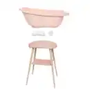 Bild 1 von Bebe Jou Babybadeset Sense Pale Pink, Altrosa, Kunststoff, 79.5x40x46 cm, Pflegen, Baden, Babybadewannen