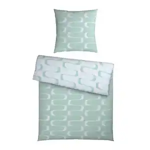 Bettwäsche Tina Wende Hellgrün ca. 135x200cm, Hellgrün