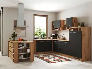 Eckküche Hilde ca. 310x172 cm Grau, Grau