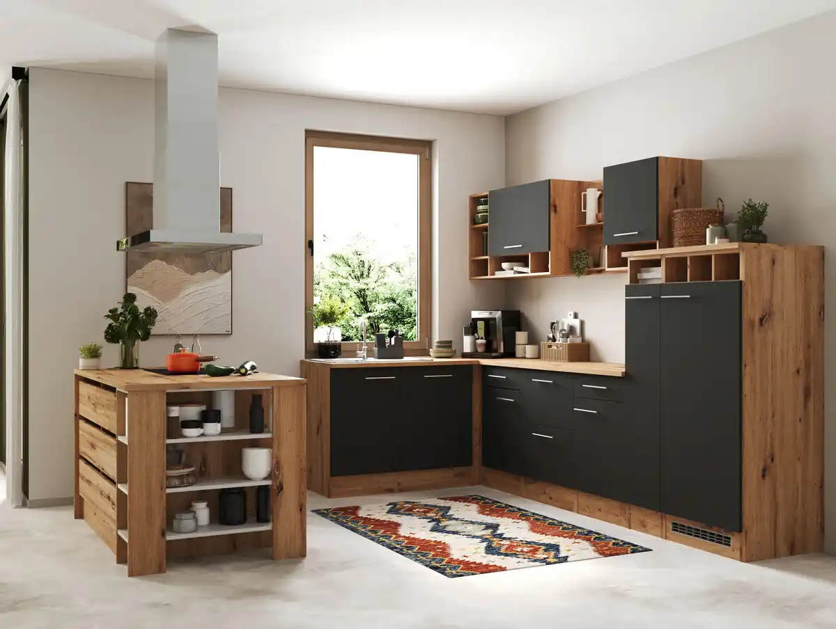 Bild 1 von Eckküche Hilde ca. 310x172 cm Grau, Grau