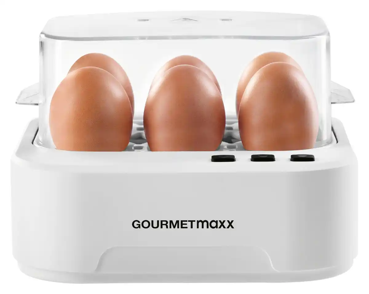 Bild 1 von Eierkocher Gourmetmaxx Weiß max. 400 Watt, Weiß