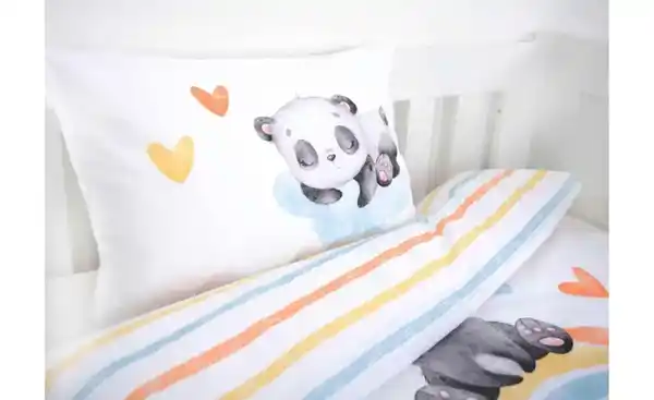 Bild 4 von Herding Bettwäsche-Set Regenbogen Panda