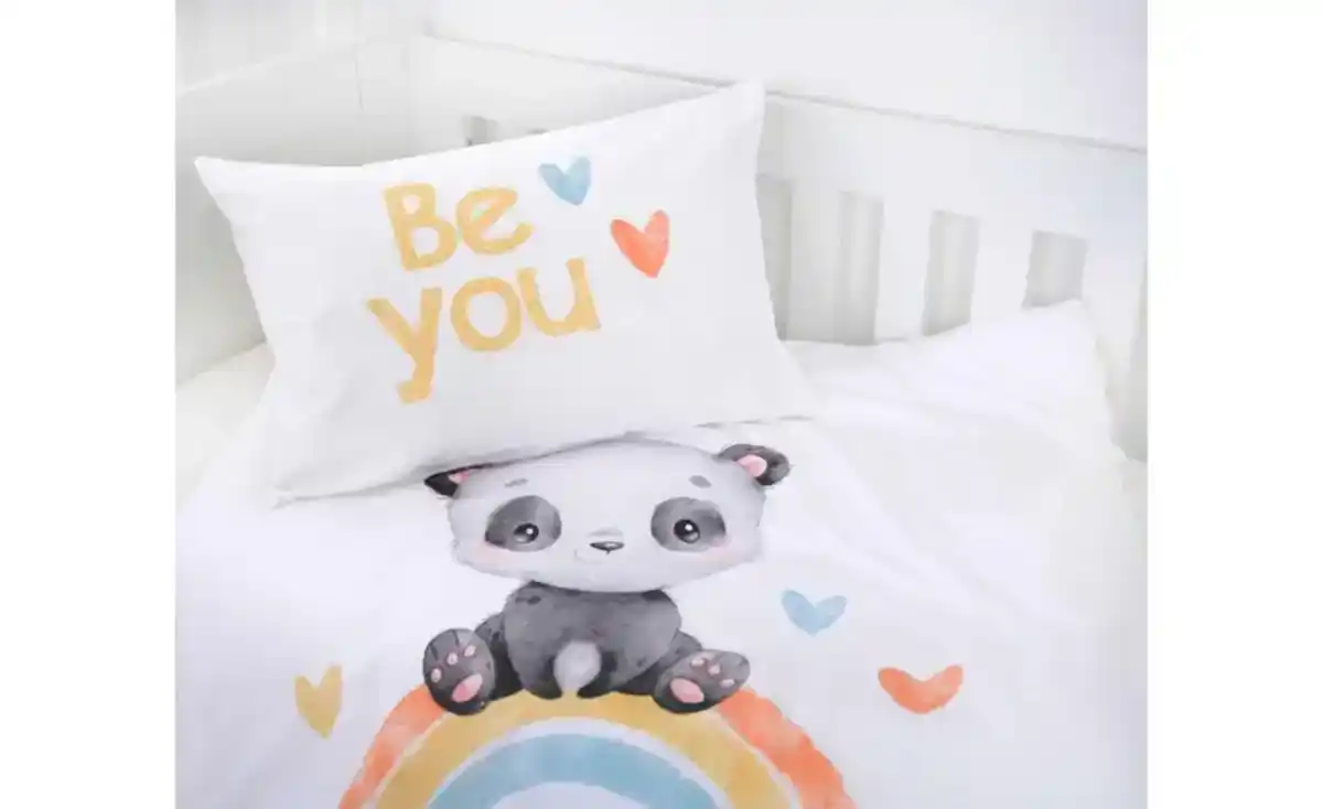 Bild 2 von Herding Bettwäsche-Set Regenbogen Panda